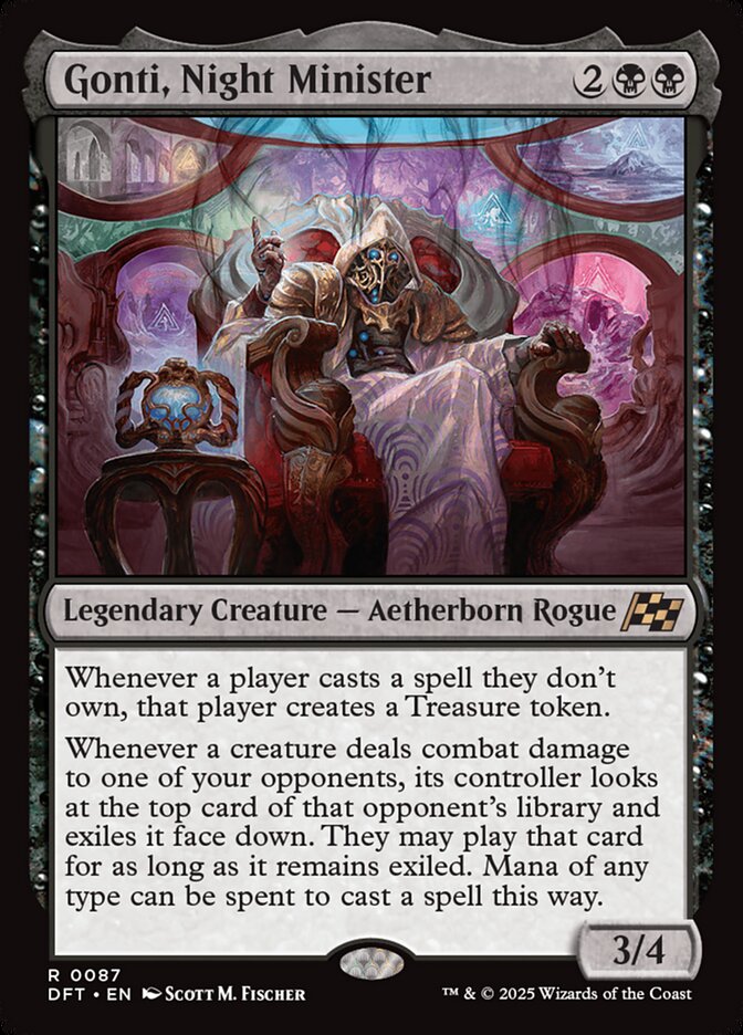 Magic the Gathering Card - Gonti, Night Minister - MTG Circle
