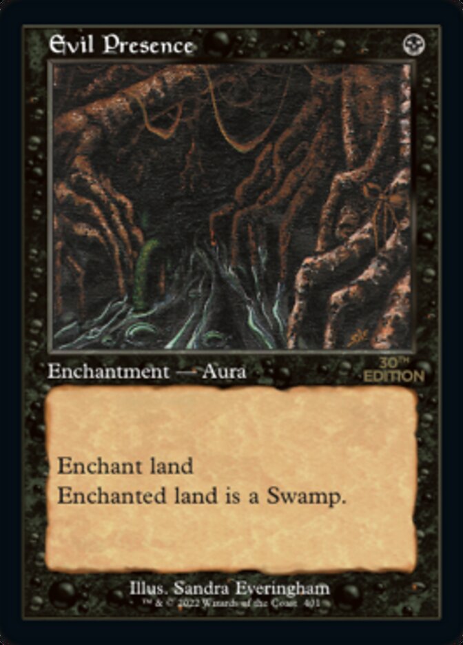 Magic the Gathering Card - Evil Presence - MTG Circle