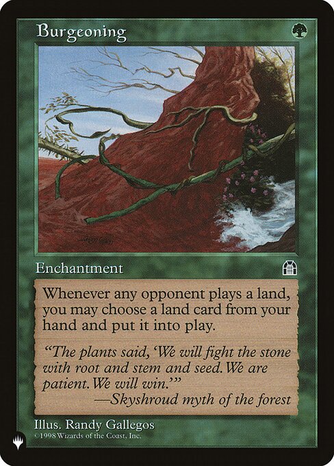 Magic the Gathering Card - Burgeoning - MTG Circle