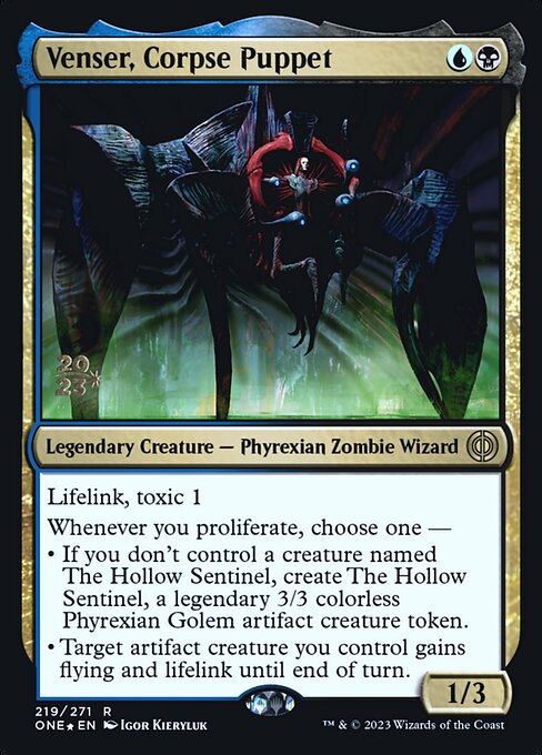 Magic the Gathering Card - Venser, Corpse Puppet - MTG Circle
