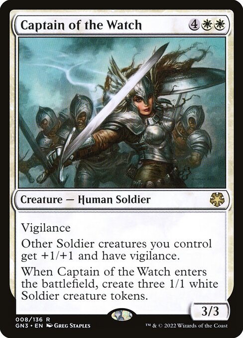 Magic the Gathering Card - Captain of the Watch - MTG Circle