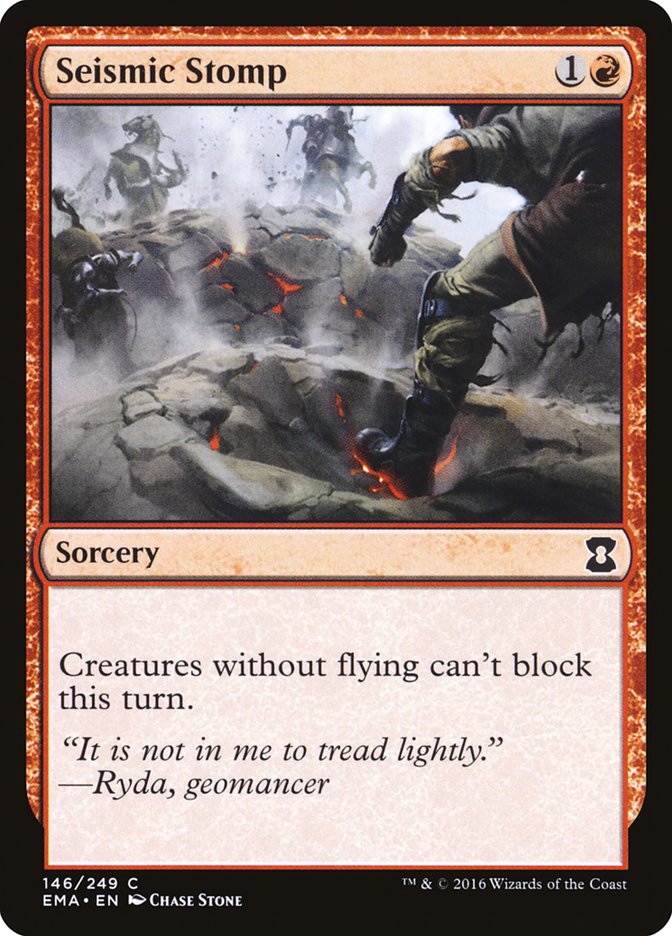 Magic the Gathering Card - Seismic Stomp - MTG Circle