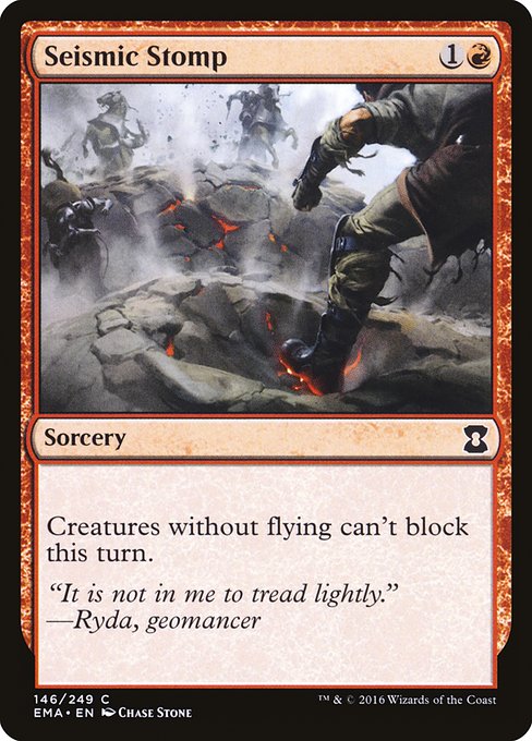 Magic the Gathering Card - Seismic Stomp - MTG Circle