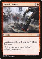 Magic the Gathering Card - Seismic Stomp - MTG Circle