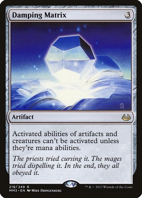 Magic the Gathering Card - Damping Matrix - MTG Circle