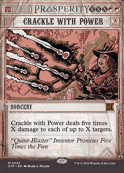 Magic the Gathering Card - Crackle with Power - MTG Circle