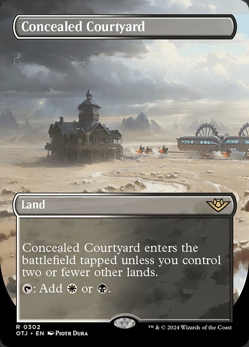 Magic the Gathering Card - Concealed Courtyard - MTG Circle