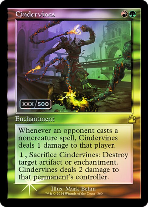 Magic the Gathering Card - Cindervines - MTG Circle