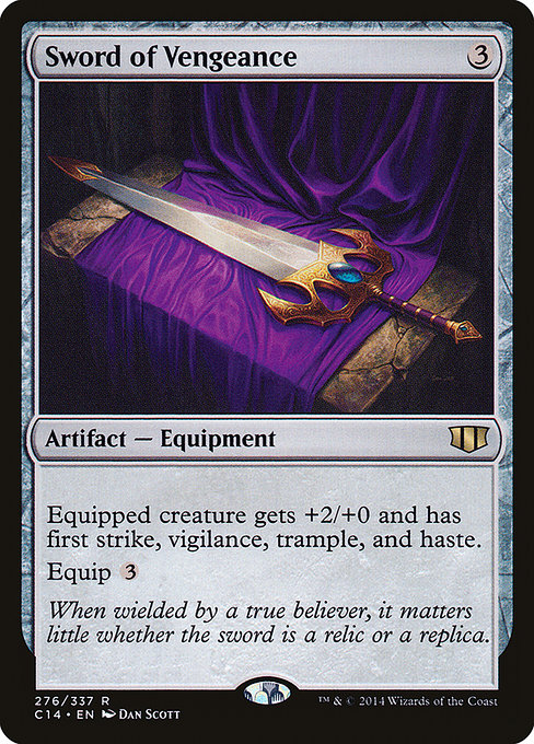 Magic the Gathering Card - Sword of Vengeance - MTG Circle