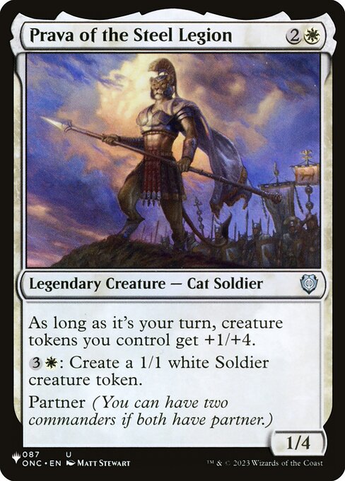 Magic the Gathering Card - Prava of the Steel Legion - MTG Circle