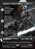 Magic the Gathering Card - Summon: Primal Odin - MTG Circle