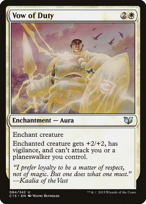 Magic the Gathering Card - Vow of Duty - MTG Circle