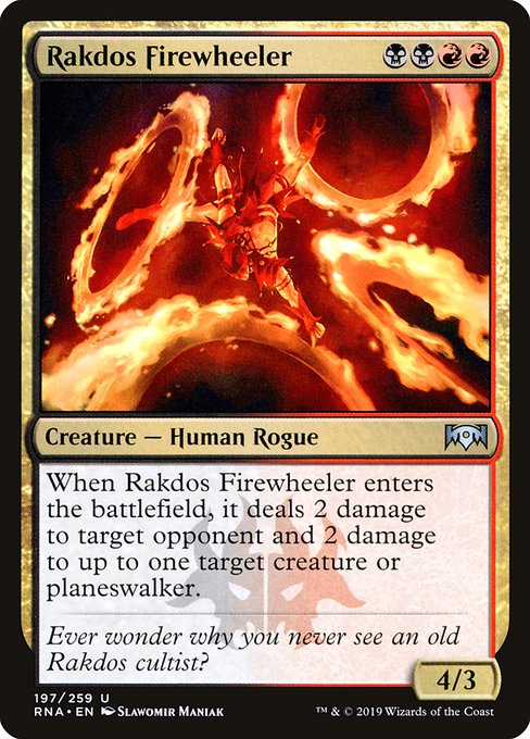 Magic the Gathering Card - Rakdos Firewheeler - MTG Circle