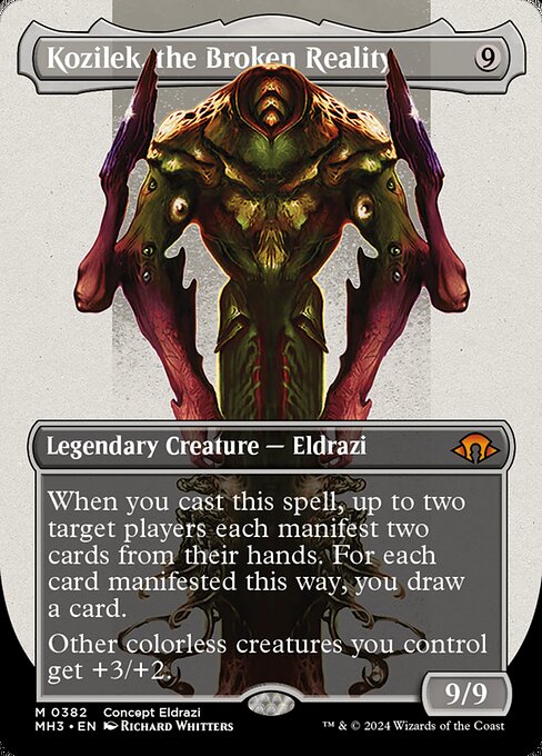 Magic the Gathering Card - Kozilek, the Broken Reality - MTG Circle