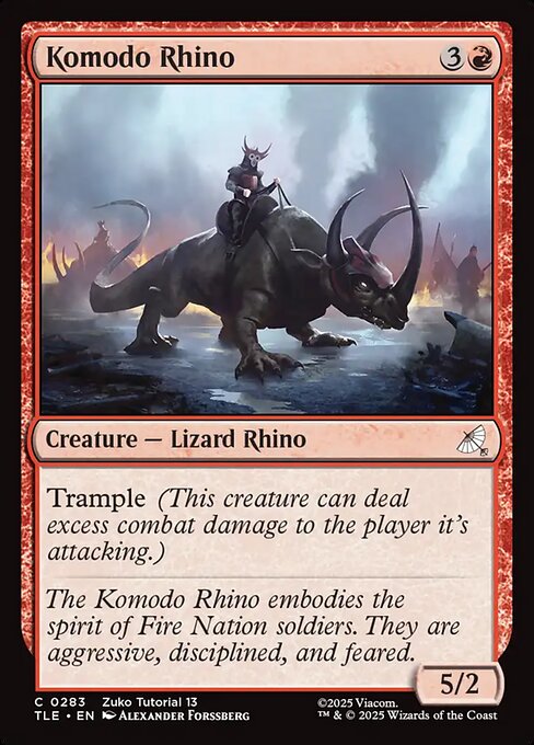 Magic the Gathering Card - Komodo Rhino - MTG Circle