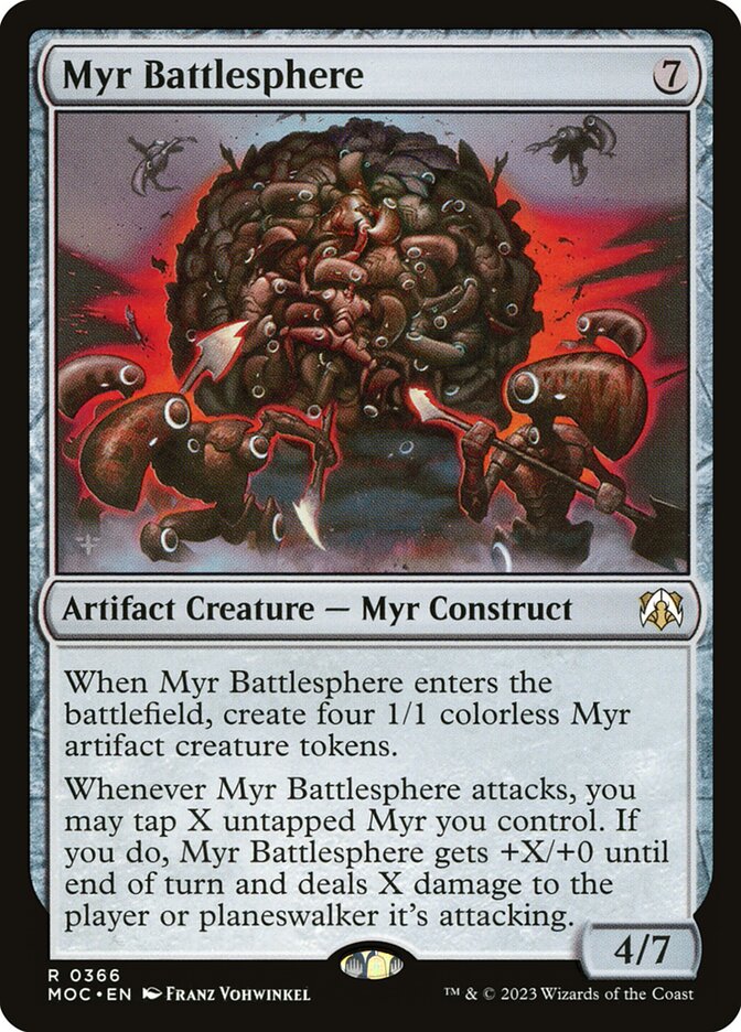 Magic the Gathering Card - Myr Battlesphere - MTG Circle