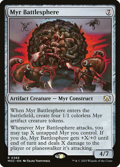 Magic the Gathering Card - Myr Battlesphere - MTG Circle