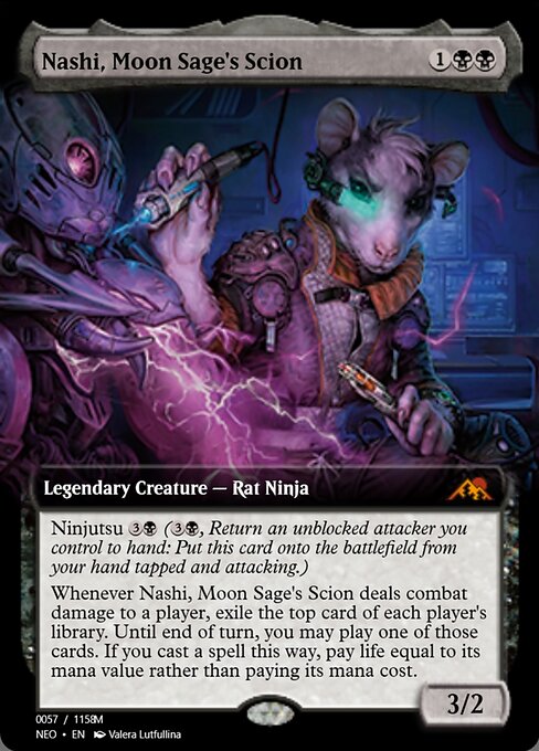 Magic the Gathering Card - Nashi, Moon Sage's Scion - MTG Circle
