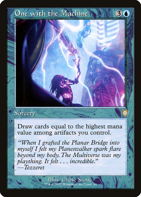 Magic the Gathering Card - One with the Machine - MTG Circle