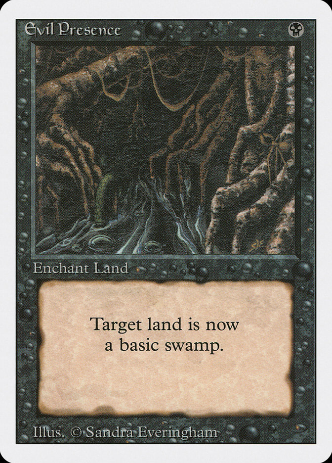 Magic the Gathering Card - Evil Presence - MTG Circle