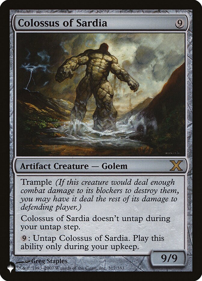 Magic the Gathering Card - Colossus of Sardia - MTG Circle
