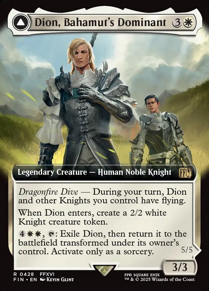 Magic the Gathering Card - Dion, Bahamut's Dominant - MTG Circle