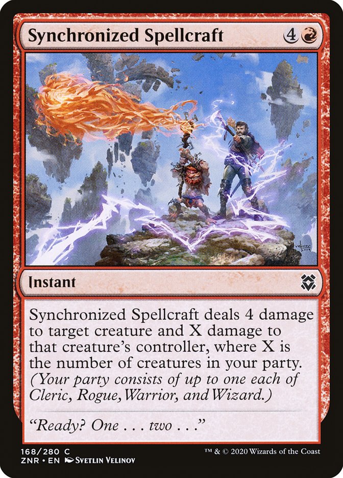 Magic the Gathering Card - Synchronized Spellcraft - MTG Circle
