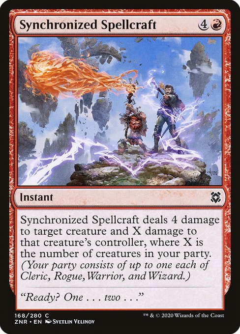 Magic the Gathering Card - Synchronized Spellcraft - MTG Circle