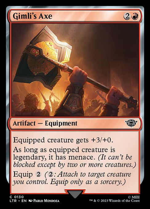Magic the Gathering Card - Gimli's Axe - MTG Circle