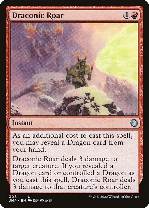 Magic the Gathering Card - Draconic Roar - MTG Circle