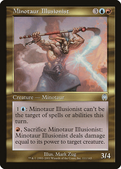 Magic the Gathering Card - Minotaur Illusionist - MTG Circle