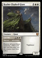 Magic the Gathering Card - Realm-Cloaked Giant // Cast Off - MTG Circle