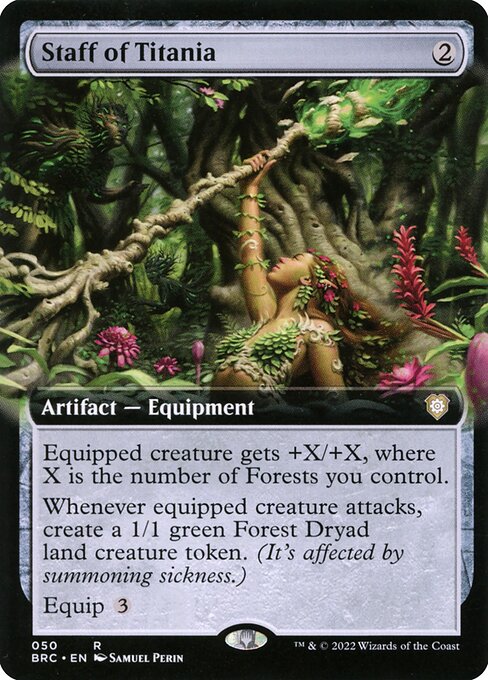 Magic the Gathering Card - Staff of Titania - MTG Circle