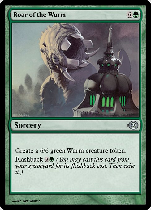 Magic the Gathering Card - Roar of the Wurm - MTG Circle