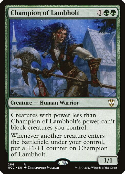 Magic the Gathering Card - Champion of Lambholt - MTG Circle