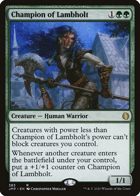 Magic the Gathering Card - Champion of Lambholt - MTG Circle