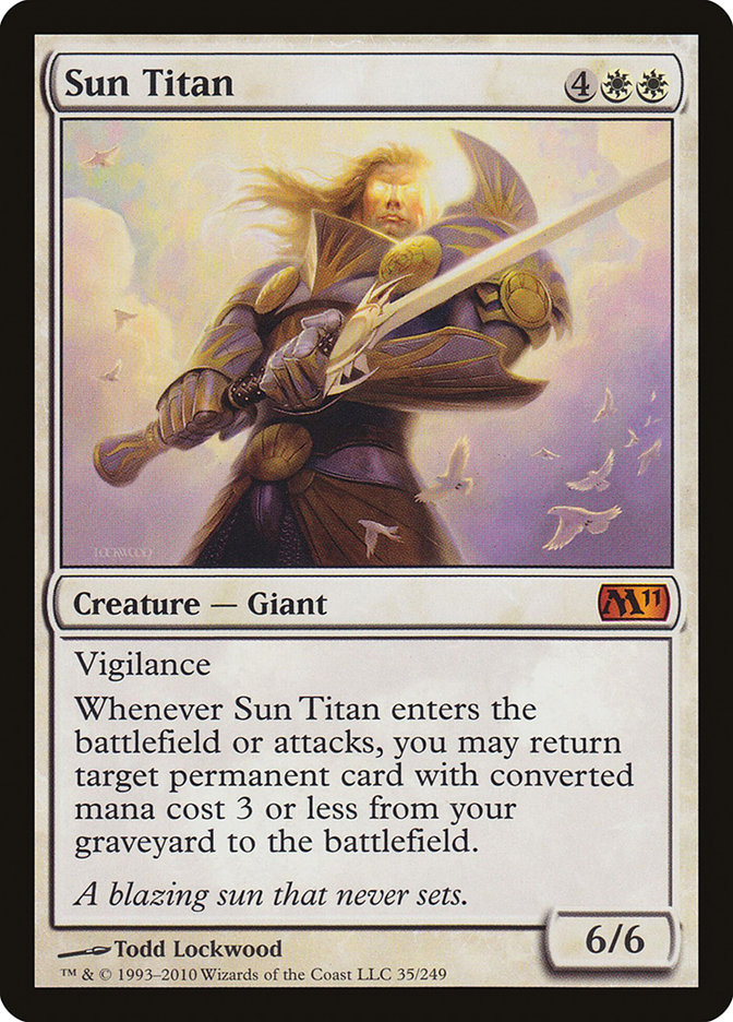 Magic the Gathering Card - Sun Titan - MTG Circle