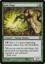 Magic the Gathering Card - Jade Mage - MTG Circle