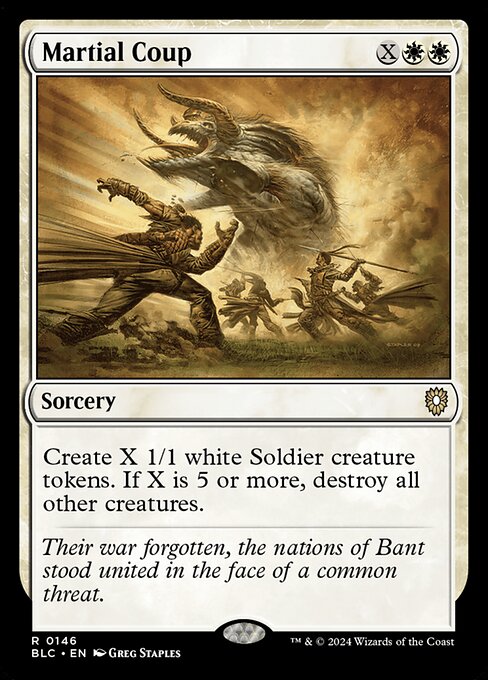Magic the Gathering Card - Martial Coup - MTG Circle