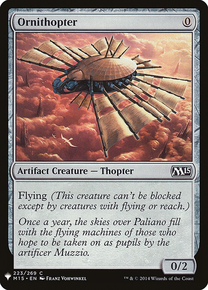 Magic the Gathering Card - Ornithopter - MTG Circle