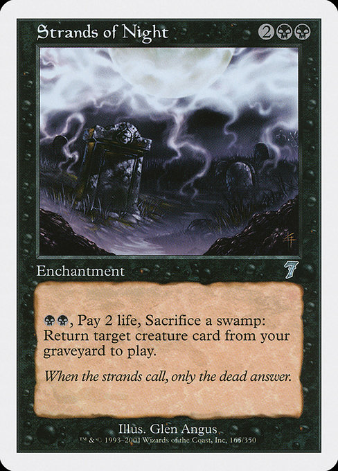 Magic the Gathering Card - Strands of Night - MTG Circle