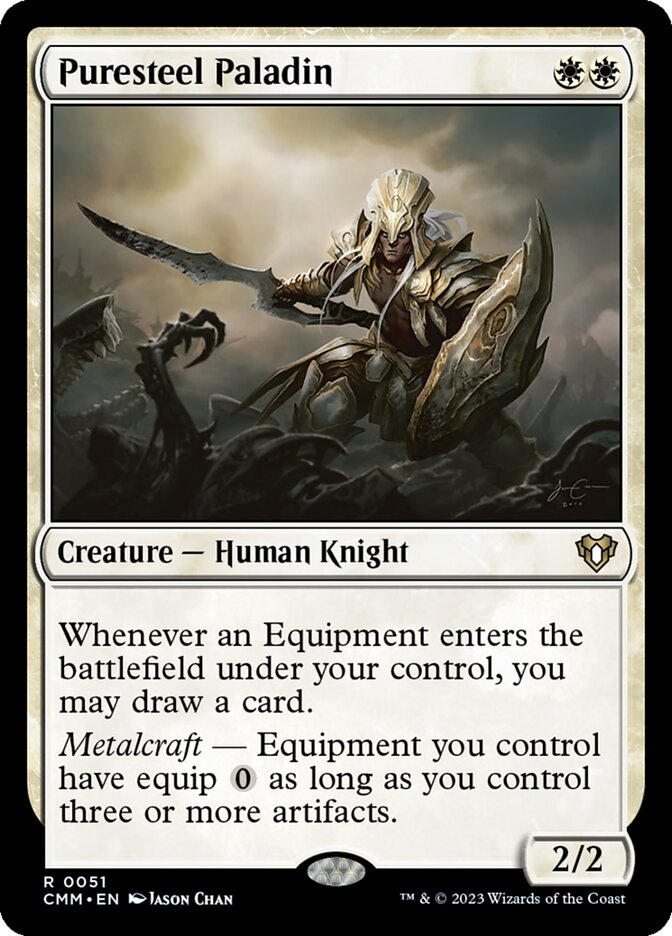 Magic the Gathering Card - Puresteel Paladin - MTG Circle