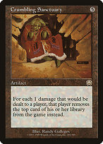 Magic the Gathering Card - Crumbling Sanctuary - MTG Circle