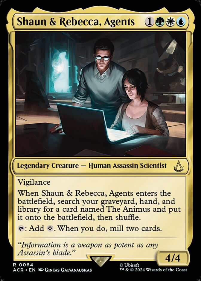 Magic the Gathering Card - Shaun & Rebecca, Agents - MTG Circle