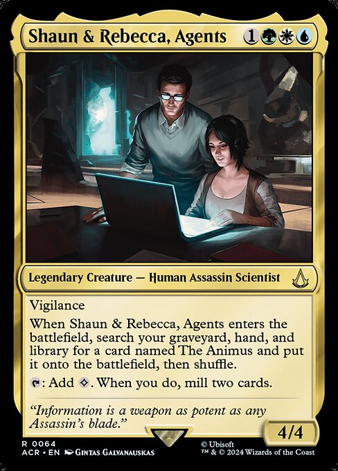Magic the Gathering Card - Shaun & Rebecca, Agents - MTG Circle