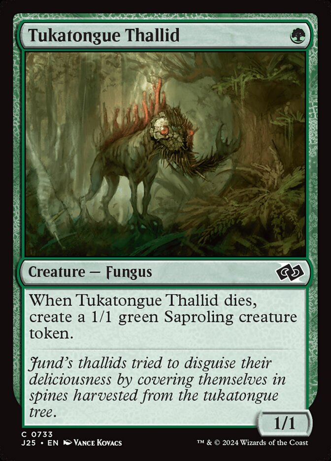 Magic the Gathering Card - Tukatongue Thallid - MTG Circle