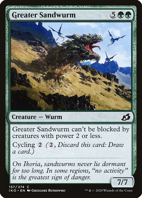Magic the Gathering Card - Greater Sandwurm - MTG Circle