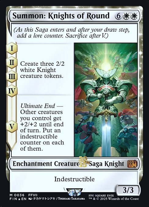Magic the Gathering Card - Summon: Knights of Round - MTG Circle