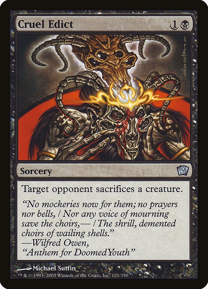 Magic the Gathering Card - Cruel Edict - MTG Circle
