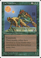 Magic the Gathering Card - Cat Warriors - MTG Circle